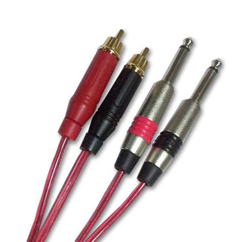 Buy Bajaao Dual 1/4 Inch Phono To Dual RCA Male Cable - 6 Foot Online ...