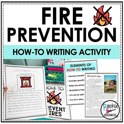 How to Prevent Fires - How To Writing - Fire Prevention Week - Fire Safety - Rockin Resources