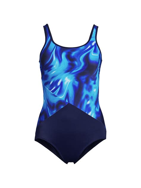 Lands' End Women's Tummy Control, Full Coverage, Slimming Bathing ...