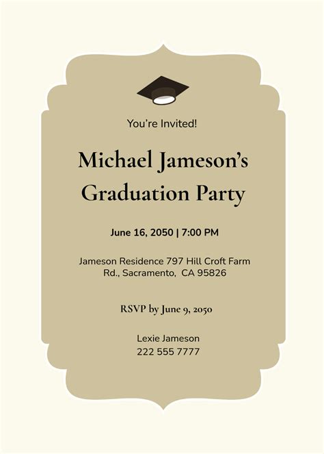 Image result for Free Printable Graduation Invitation Template