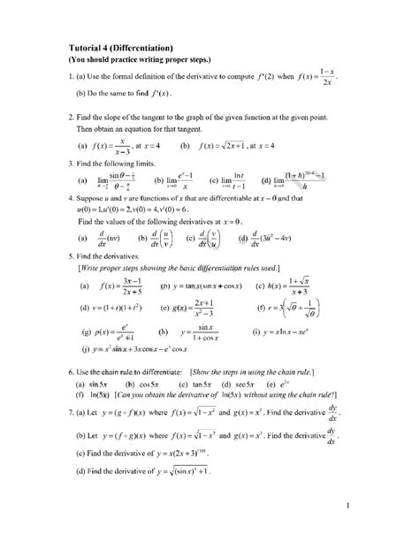 Image result for Differentiation Tutorial