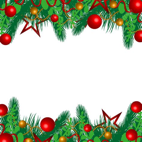 Colorfull Border White Transparent, Colorfull Christmas Border ...