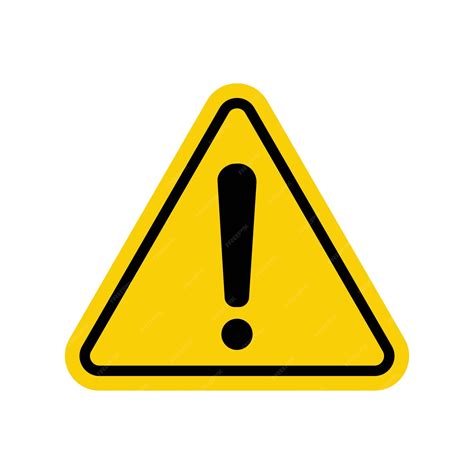 Premium Vector | Warning sign. the exclamation point is highlighted on ...