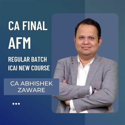 CA Final AFM | Regular Batch by CA Abhishek Zaware – CA Point