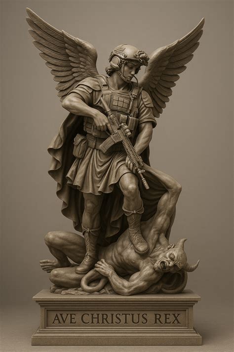 👾 Святой Михаил Архангел Современник - Ave Christus Rex・Бесплатный STL ...