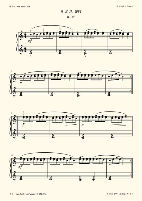 车尔尼599第22首曲谱及练习指导简谱 - 钢琴乐谱－柳邻猫