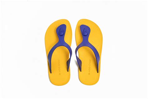 Candy Yellow Sole Blue Strap - Moo Chuu India