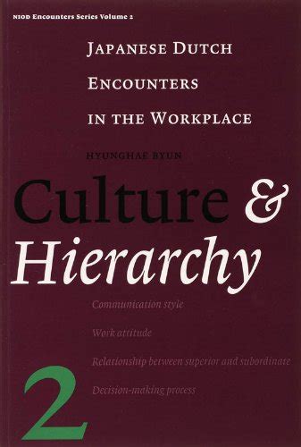 Buy Culture & Hierarchy: Japanese Dutch Encounters in the Workplace ...