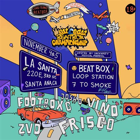 West Coast Beatbox Championship 2023, Santa Ana, 4 November to 5 ...