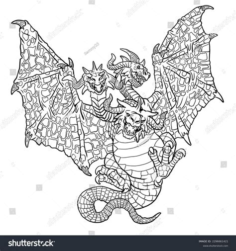 Three Headed Dragon Coloring Pages [2025]