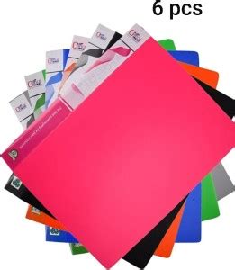 Flipkart.com | Appacker A4 size Ring binder file set of 6 multicolour ...