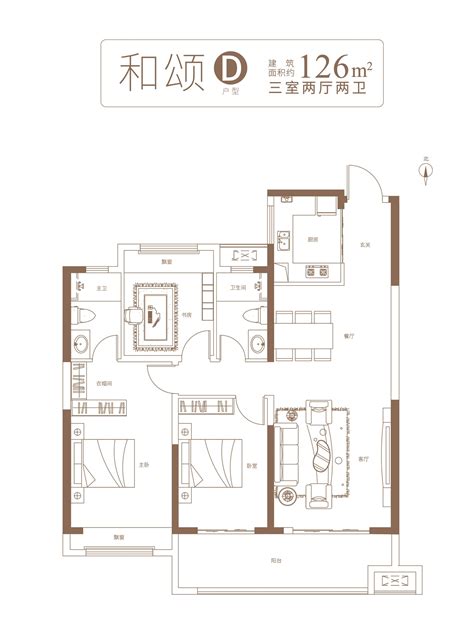 占地117平二层别墅，4卧室，主体造价24万，不可多得经典户型_农村_的设计_空间