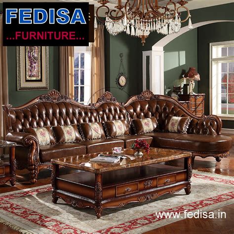 Classic Luxury l shape sofa, leather l shape recliner sofa seven seater ...