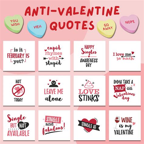 Anti-Valentine Quotes Embroidery Designs 16 Designs Included ...