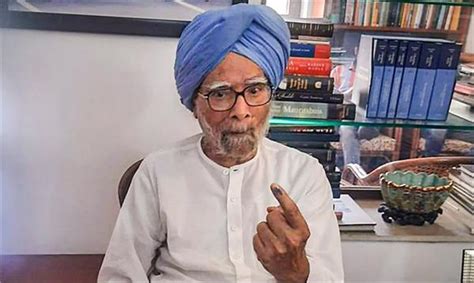 ਮਨਮੋਹਨ ਸਿੰਘ ਨੇ ਲੋਕ ਸਭਾ ਚੋਣਾਂ ਲਈ ਘਰੋਂ ਪਾਈ ਵੋਟ