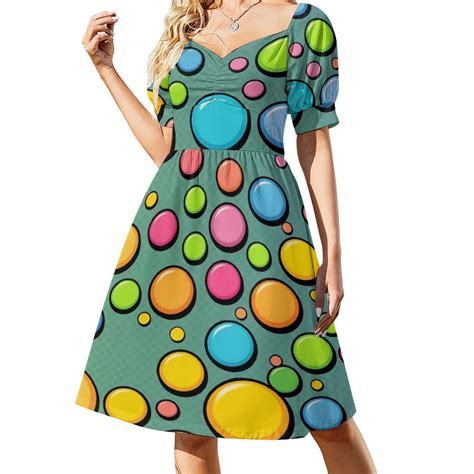 Colorful Dots Dress Elegant Dresses Plus Sizes Dress Summer 2025 Women ...
