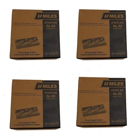 Miles Heavy Duty Industrial Staples No. 80-9 mm | 32000 Staples ...