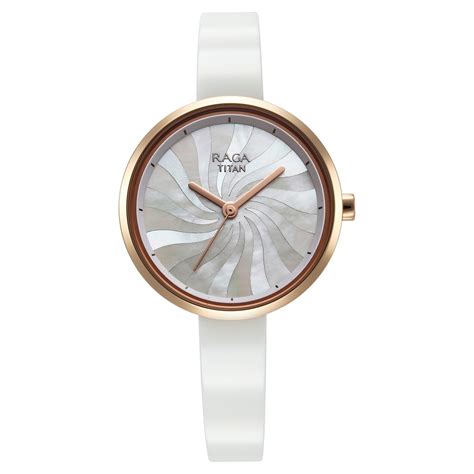 Buy Online Titan Raga Memoirs Quartz Analog Mother Of Pearl Dial With ...