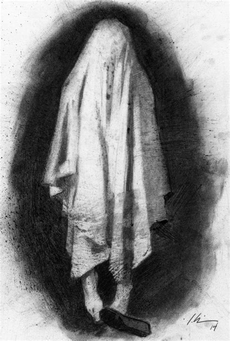 scary charcoal drawing