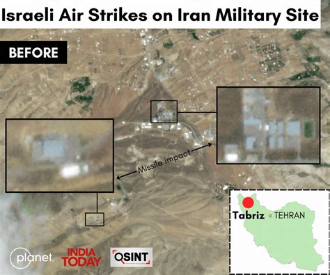 सेटेलाइट इमेज और मैप में देखें इजरायली स्ट्राइक में कितना हुआ ईरान का ...