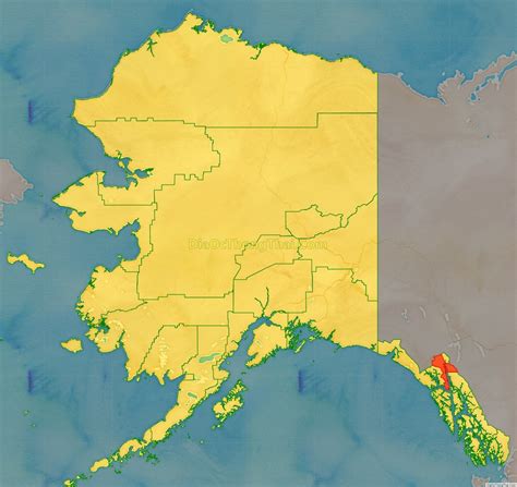 Map of Haines Borough, Alaska - Thong Thai Real