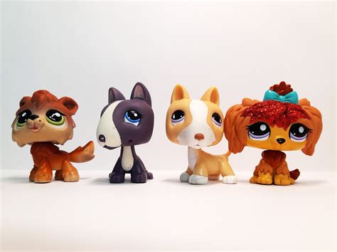 Littlest Pet Shop Wolf 2141 Bull Terrier 2448 860 Lhasa Apso 22786 ...