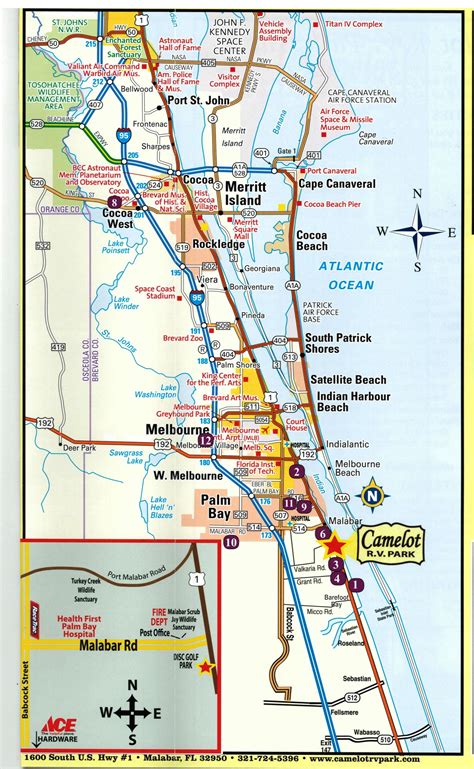 Brevard County Florida Printable Map