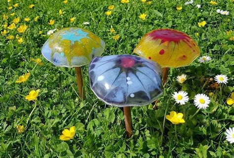 Fused Glass Mushrooms , H1, Hill of Rubislaw, Anderson Drive, Aberdeen ...