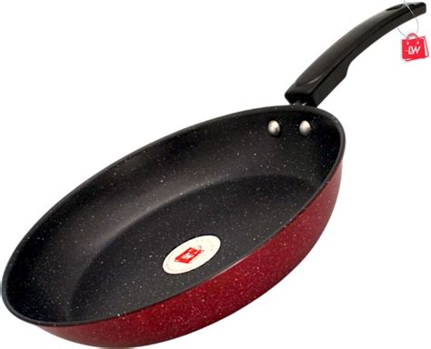 LAZYwindow Superior Quality Nonstick Fry Pan – 23cm Diameter (Maroon ...
