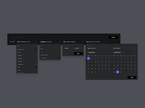 Image result for Filter UI Design Templates