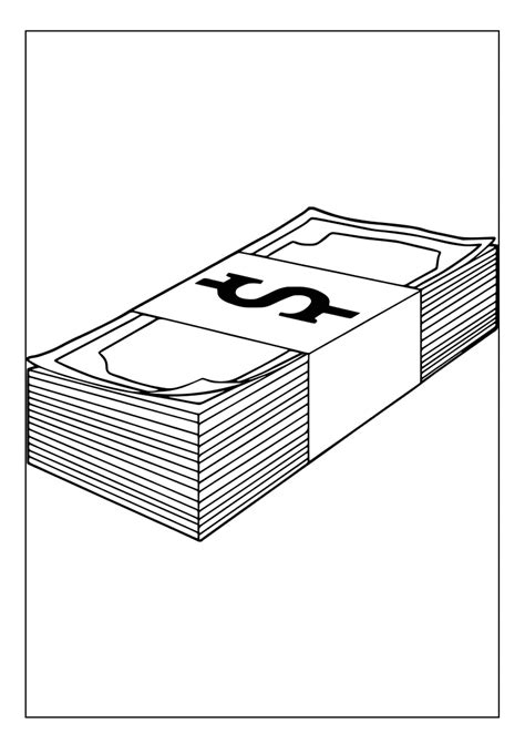 Money Coloring Pages 的图像结果