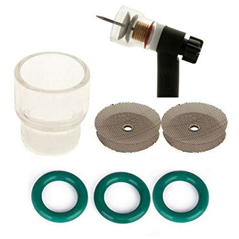 Generic 6pcs TIG Welding Torch CNC Stainless Steel Filter Gas Lens Set ...