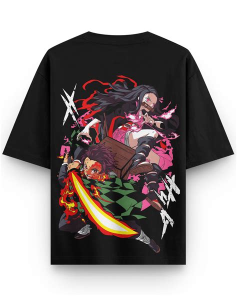 Tanjiro & Nezuko Oversized Tshirt – Junpai