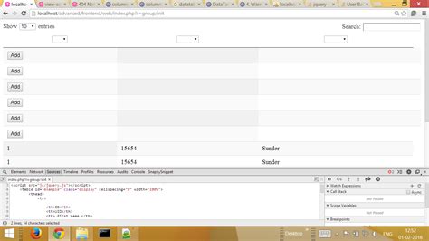 How to Add Custom Rows to jQuery DataTable 的图像结果
