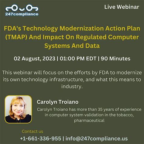 FDAs Technology Modernization Action Plan (TMAP) And Impact On ...
