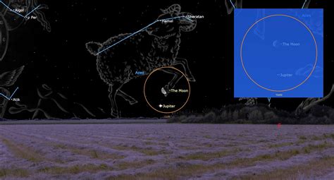 The Moon And Jupiter Tonight