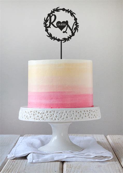 Font cake topper