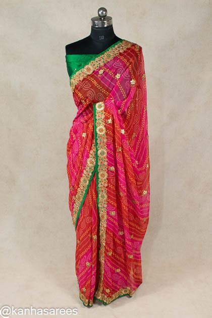 Jaipuri Bandhani Sarees: Celebrate Festivals in Style – Page 2 – KANHASAREE