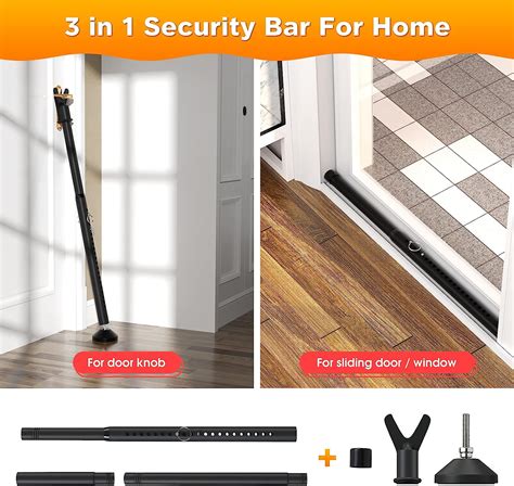 Buy 2Pack Door Security Bar for Hinged Sliding Doors and Windows,19 to ...