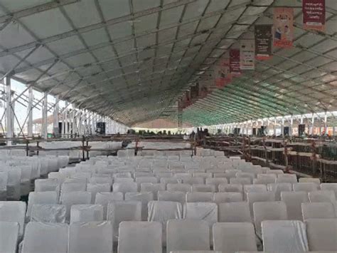 PM Modi Ajmer Rally: 8000+ Vehicle Parking, SPG Arrives | Helicopter ...