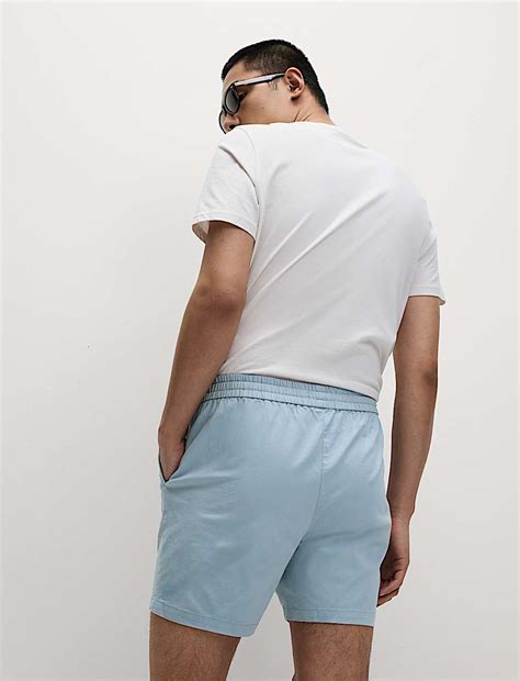 Buy Elasticated Waist Shorter Shorts at Marks & Spencer