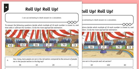 Estimation Adding and Subtracting Two-Digit Numbers Worksheet / Worksheet