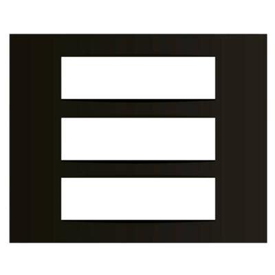 C5421.17 Cube Series Charcoal Black Finish 21M Vector Plate With Frame