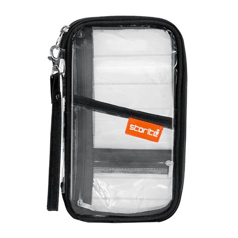 Storite Transparent Travel Family Passport Holder Wallet Document Orga