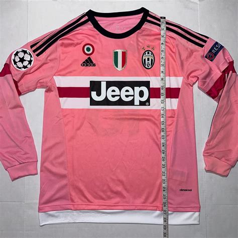 Juventus Away 2016 Pogba Pink Men Medium Serie A... - Depop