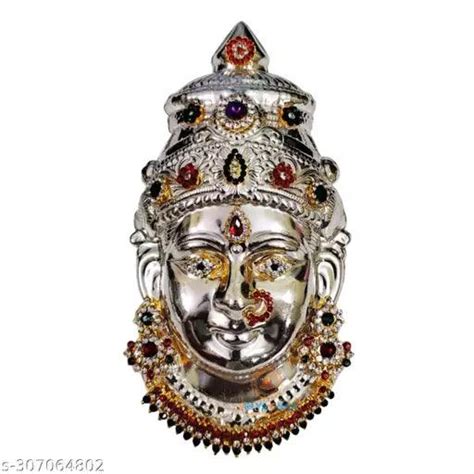 Decorative Silver Ammavari Face - Varalakshmi face - Amman Face - Laxm ...
