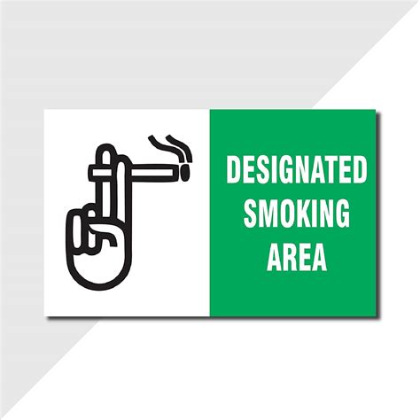 Buy BIRD'S MIND Designated Smoking Area Sign Board for Offices ...