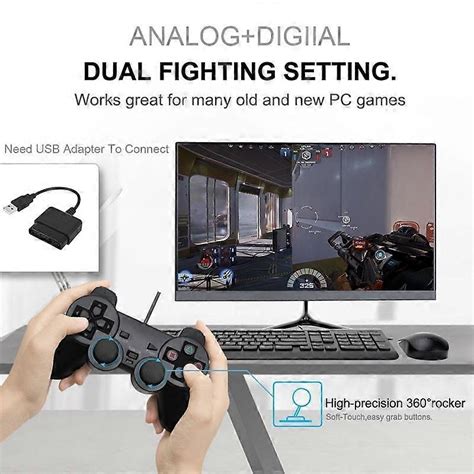 Gamepad DualShock PS2 Wired Controller