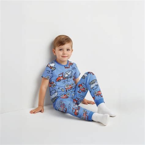 Juniors Vehicle Print T-shirt and Pyjama Set