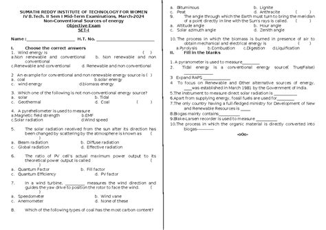 IV NCSE MID-1 Objective Set-I - SUMATHI REDDY INSTITUTE OF TECHNOLOGY ...